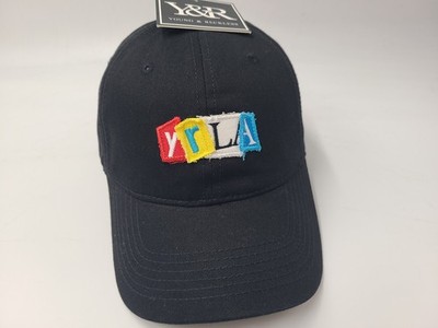 Young & Reckless YRLA Strapback Adjustable Hat Cap Los Angeles LA Dad Men Black