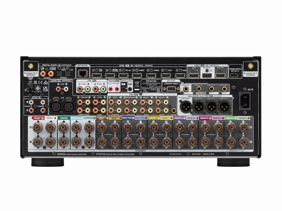Denon AVC-A1H Schwarz 15.4 Kanal 150W 8K AV-Receiver mit HEOS® Built-in B-Ware - Bild 2 von 3