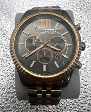 Michael Kors Lexington MK8561 Men's Chronograph Watch, Silver and Black