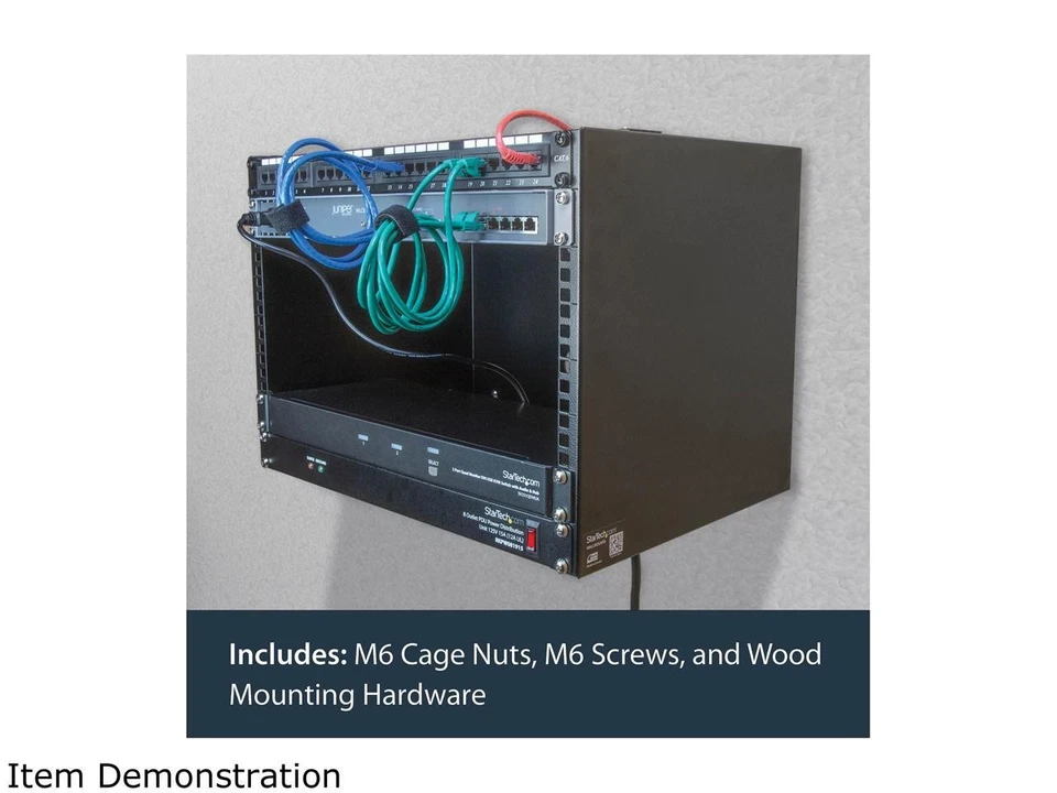 StarTech.com WALLMOUNT8 8U Wall-Mount Bracket for Shallow Rack-Mount Equipment - - Image 4 of 4