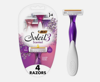 BIC Soleil 3 Scented Women s Disposable Razor 3 Blades with a Moisture Strip NEW