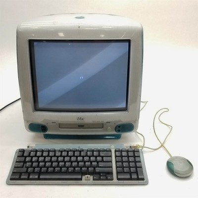 Apple iMac G3 キーボード・マウス付き Vintage Working 1998 iMac G3 Teal Blue Mac OS W/ Keyboard & Mouse