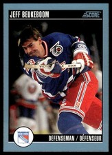 1992-93 Score Canadian Jeff Beukeboom New York Rangers #137
