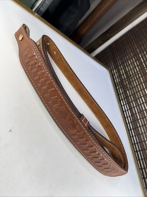 Saddlemate Full Leather Rifle Sling Embossed Deer/Stag 52-53  USA No.A010120