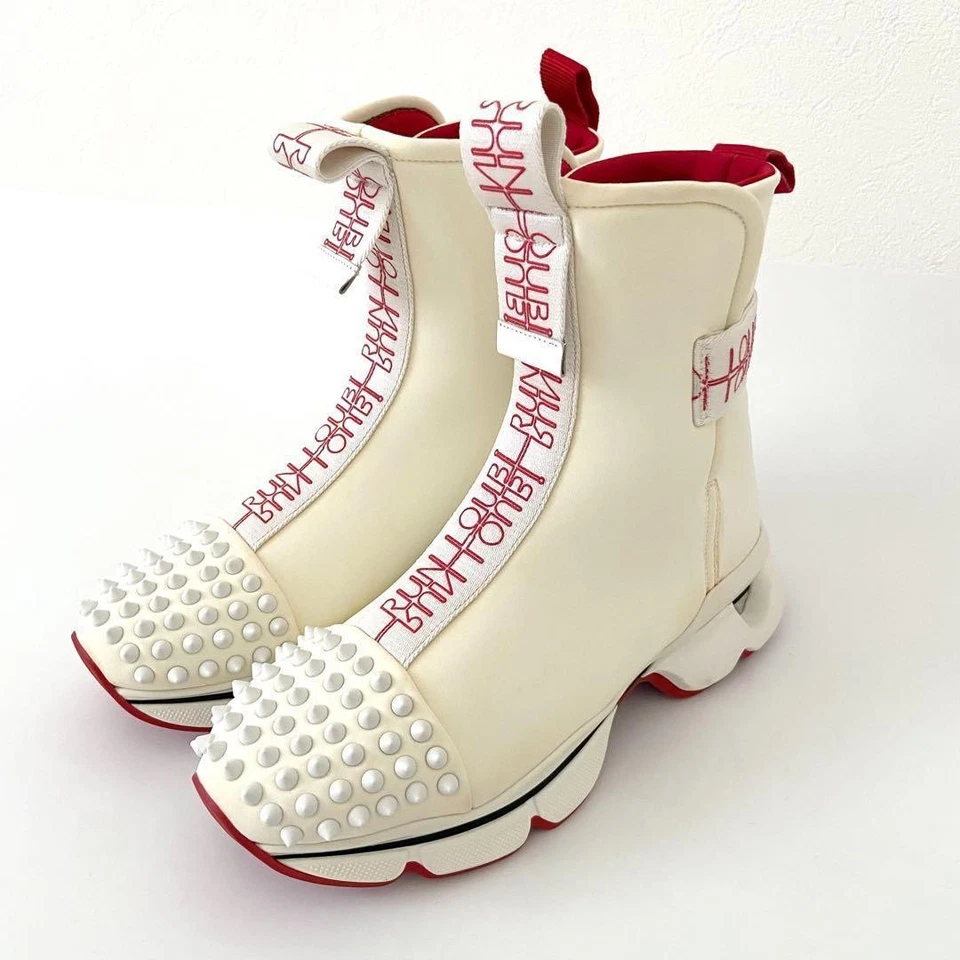 Christian Louboutin Louis Orlato clouté EU:36 US:6 bottes baskets... - Photo 1/4