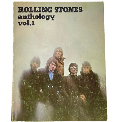 Rolling Stones Anthology Vol 1 Songbook - ABKCO 1975 - Piano Vocal Chords Vintag