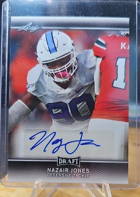 2017 Leaf Draft - Autographs Nazair Jones #A-NJ1 (AU, RC)