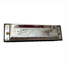 Hohner BluesBand Harmonica Key of C Blues Band Stainless Steel, 1501 READ