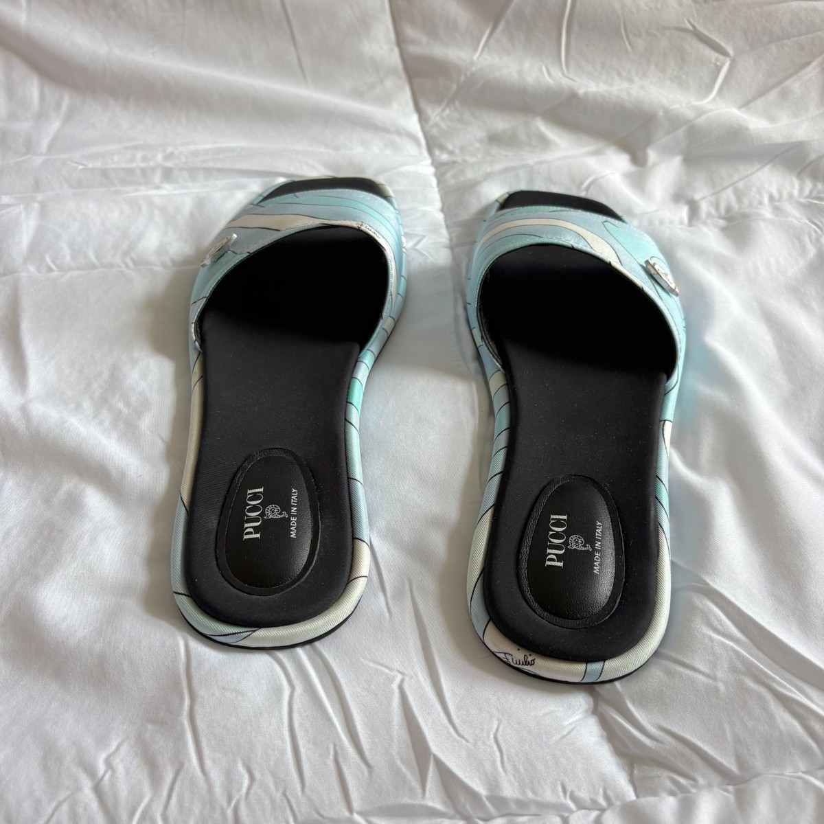 Emilio Pucci Yummy Sandals blue Attributes Material: Leather