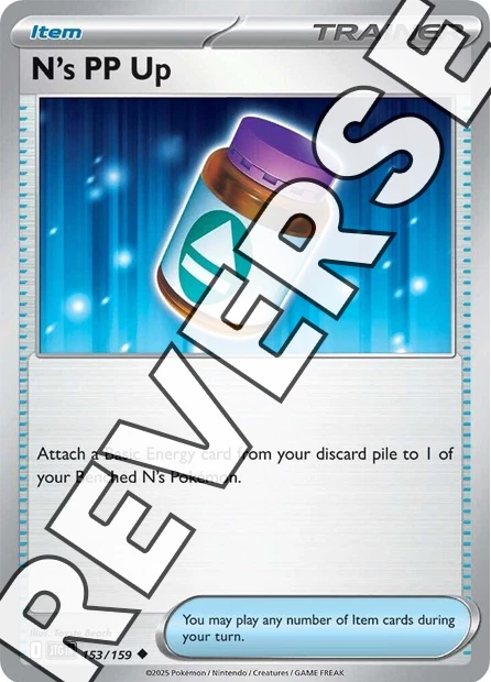 n's pp up pokemon card N's Pp Up 153/159 Sv09: Journey Together for sale