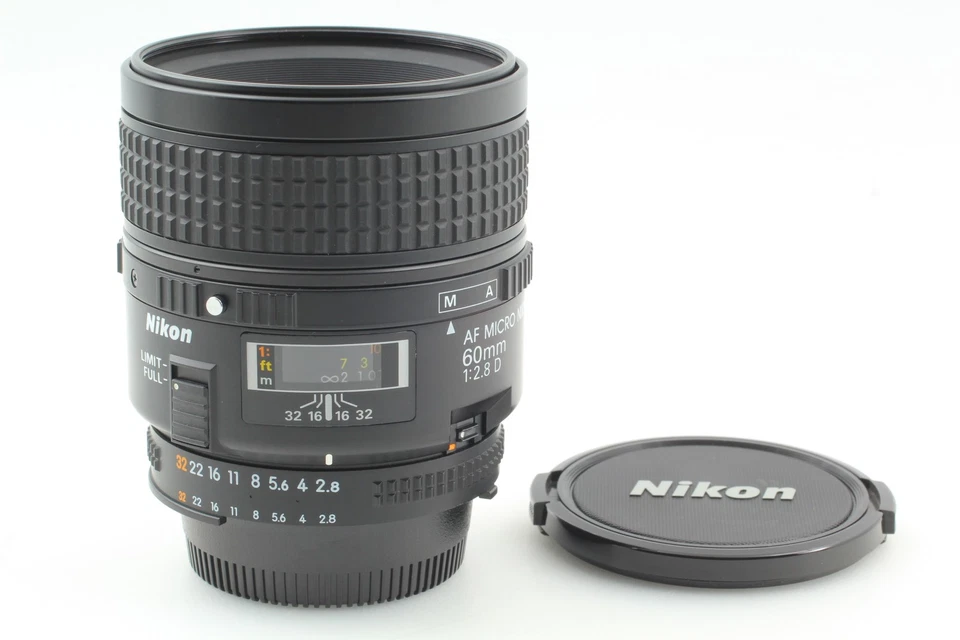 [Casi COMO NUEVO] Nikon AF Micro Nikkor 60 mm F/2,8 D Retrato Macro Lente Montaje F JAPÓN Foto 3 de 4