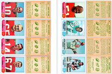 1968 CFL O pee chee Set  132 cards Digitally Enhanced Sharpened Color