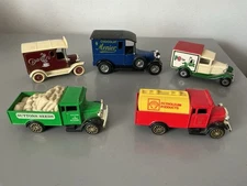5 X Vintage Collectible Cars Die Cast Models PG Tips, Cadburys, Esso Etc