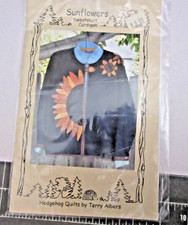 NIP-Vtg.2004 Sunflowers Sweatshirt Cardigan Pattern-Hedgehog Quilts-Terry Albers