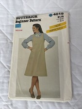 Butterick Beginner Pattern 4018 Jumper Size Medium