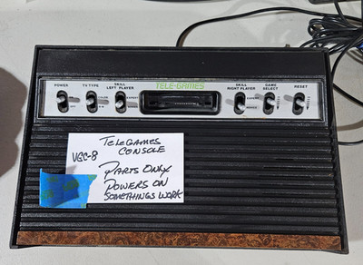 Atari 2600 Sears Tele-games 6 Switch Console As-Is for Parts or Repair