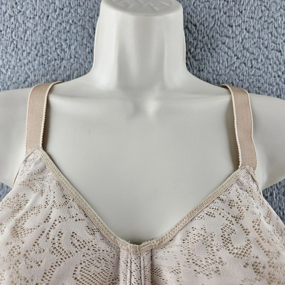 Wacoal Bra 32H Beige Visual Effects Minimizer Slimming Unlined Underwire 857210 - Image 3 of 4