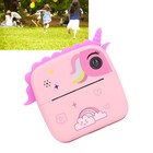 (Roseate)Instant Print Camera Lovely Kids Camera Instant Print Selfie Electric