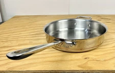 All-Clad 3 Qt Stainless Steel Copper Core Deep Fry Saute Pan ~ Made in USA