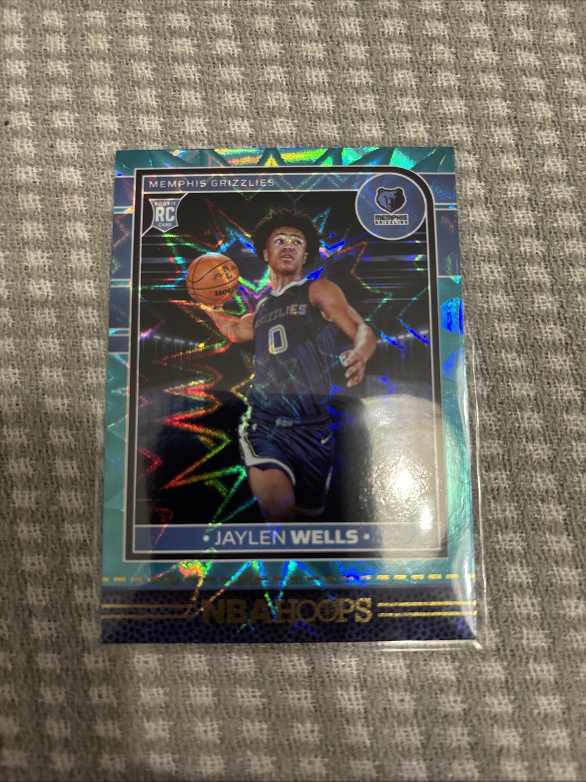 2024-25 Panini Nba Hoops - Rookies Jaylen Wells #269 Teal Explosion (RC)