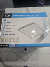 Bathroom Exhaust Fan with Light, Dimmable LED Light with Night Light, 110 CFM