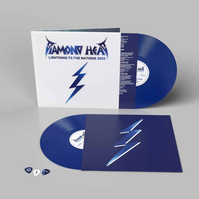 Diamond Head 'Lightning To the Nations' 2LP blau Vinyl NEU VERSIEGELT