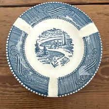 Royal China - CURRIER & IVES BLUE - 5 1/2" SMALL ASHTRAY