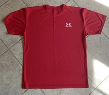 Under Armor T-shirt Size Small Kids S Red Quick dry