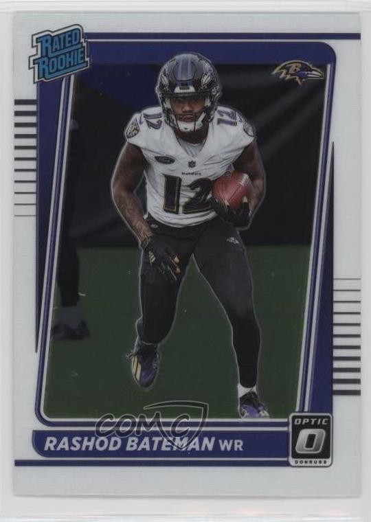2021 Panini Donruss Optic Rated Rookie Rashod Bateman #210 0s5