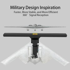990Miles Outdoor Amplified TV Antenna 1080P HDTV Digital 360  Rotation Remote US