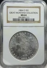 1884-O $1 Morgan Silver Dollar NGC MS 64 | Great Montana Collection UNC BU