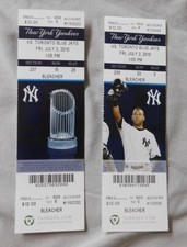 2010 New York Yankees Ticket Stub Pick One - unused Season Ticket