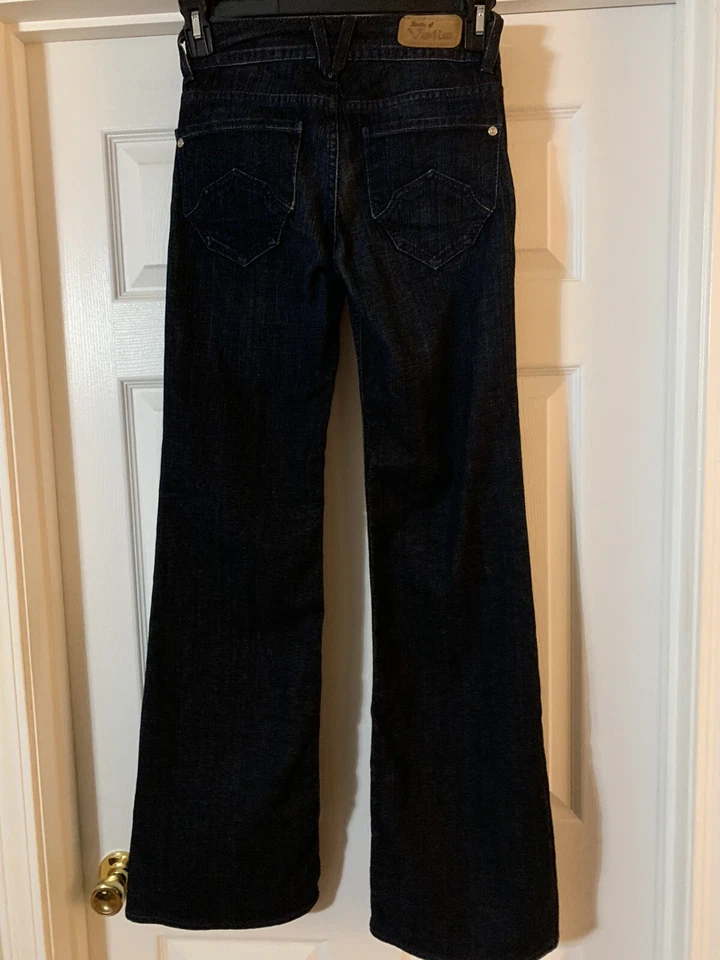 Denim of Virtue Quest Dignity Palazzo Ladies Dk. Blue Jeans Size 25 - 34” Inseam - Image 2 of 4