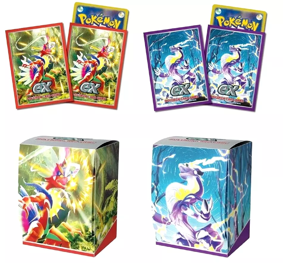 Pokemon Card Game Miraidon ex Deck Shield & Deck Case 64 Sleeves