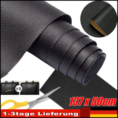 MARKENLOS 137x50cm Leder-Reparaturset, selbstklebender Flicken zum Aufkleben auf Sofa