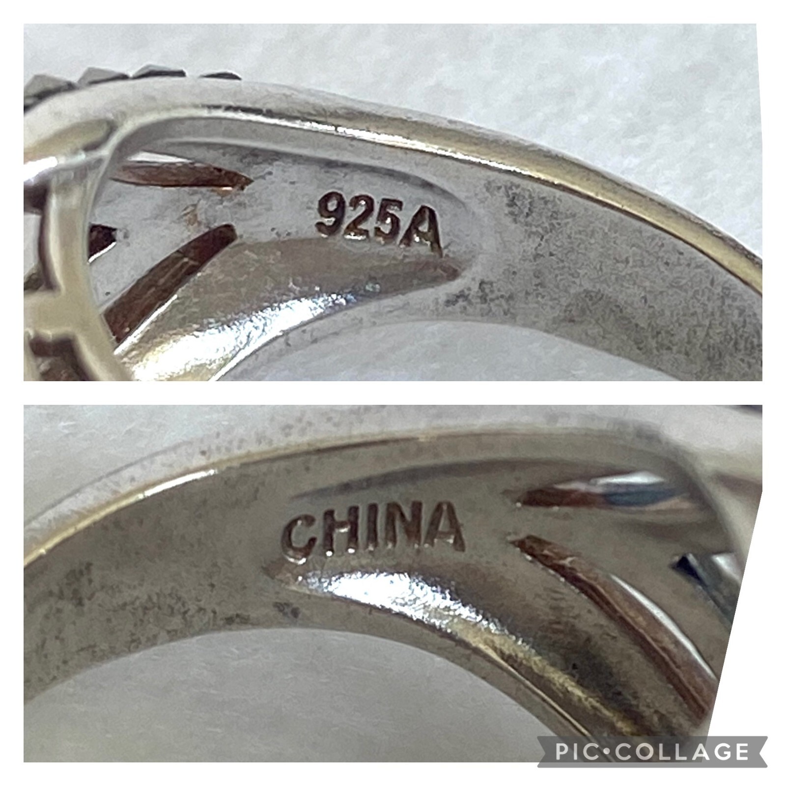 Sterling Silver 925A Rectangular Smoky Quartz & M… - image 9