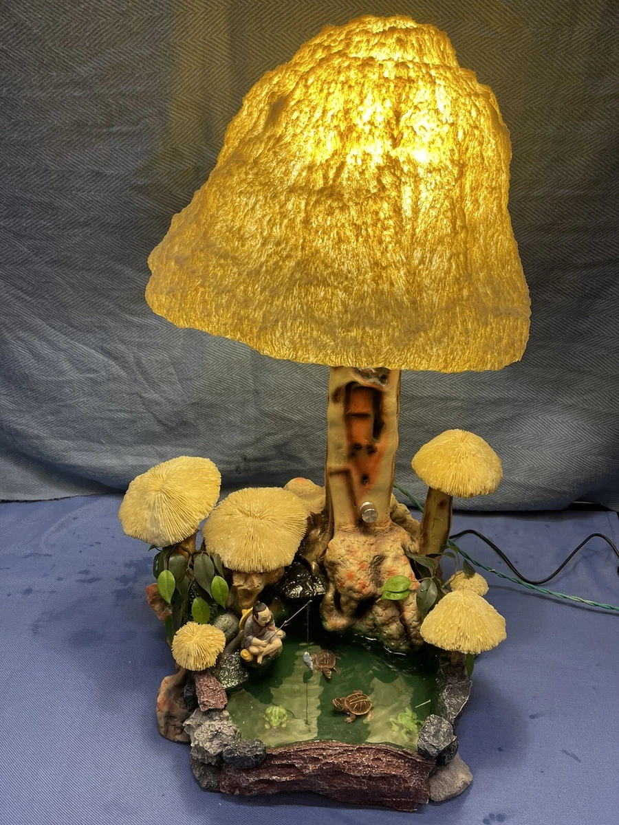 Vintage on sale mushroom lamp