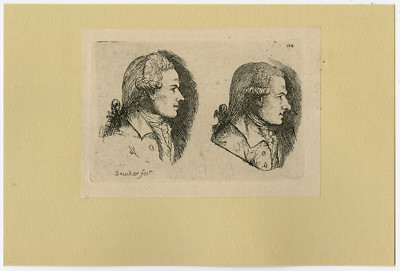 Antiker Druck-GENRE-STUDIE-KOPF-138-Duchar-ca. 1780