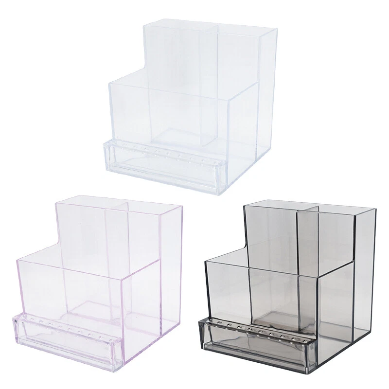 Caja organizadora de lijadora de uñas máquina de molienda almacenamiento manicura accesorio contenedor Foto 3 de 4