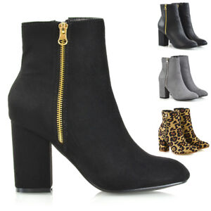 womens ankle boots block heel