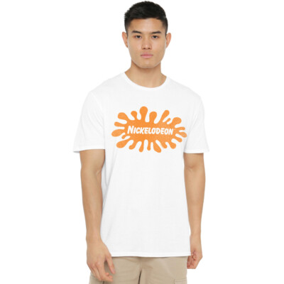 Nickelodeon Brand Nick Retro Splat Logo T-Shirt S-2XL, weiß