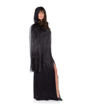 3/4 Length Ghost Cape - Black