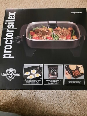 BRAND NEW Proctor Silex 38526PS Nonstick Electric Skillet