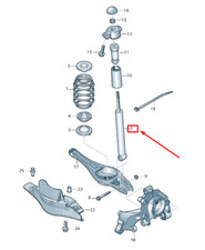 New SEAT TARRACO KN Rear Gas Shock Absorber 5QN513049BJ NO IMPORT DUTIES TO 🇺🇸