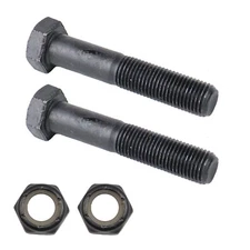 Replacement Skateboard Truck Kingpin and Nut 50mm Black Floating 2-Pack