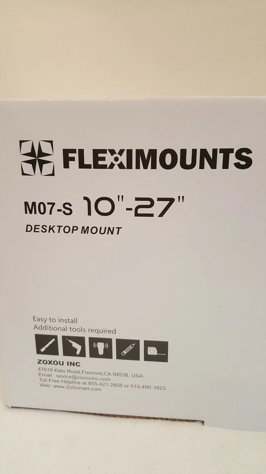 Fleximounts desktop mount M07-S 10"-27" Zoxou inc new orig box monitor arm - Image 4 of 4