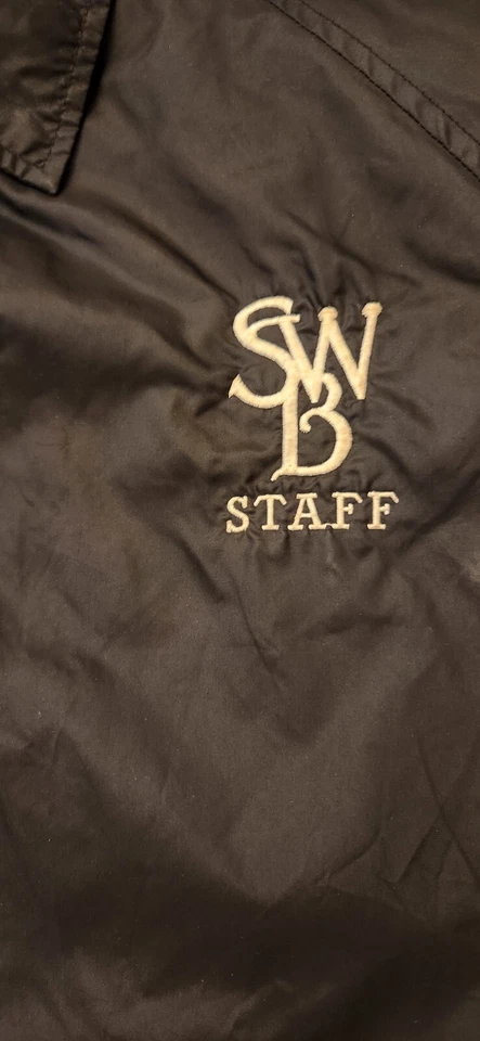 Cortavientos vintage SCRANTON-WILKES-BARRE RED BARONS Railriders Coach STAFF XL C Foto 2 de 4