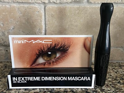 MAC In Extreme Dimension Mascara Shade 3D Black 4g Travel Size NIB HTF