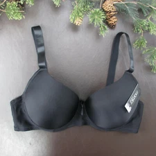 Mamia Bra Size 40DD Black Padded Underwire Adjustable Clasp Back New