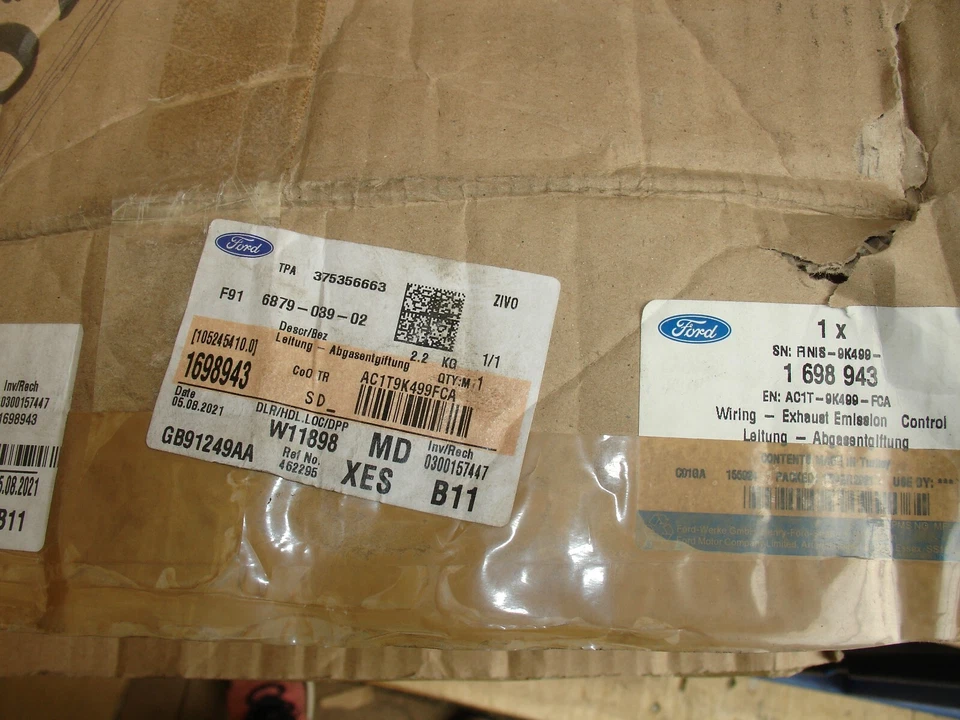 Cableado de control de emisiones de escape 1698943 para Ford Transit MK3 Foto 2 de 2